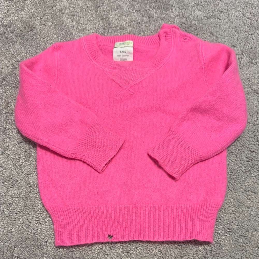 CASHMERE Crewcuts Bright Pink Kids Sweater
